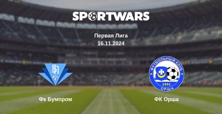 Фк Бумпром — ФК Орша смотреть онлайн бесплатно 16.11.2024