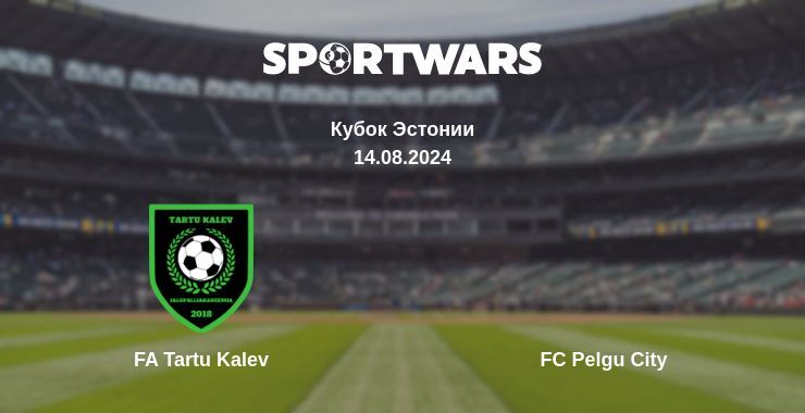 Результат матча FA Tartu Kalev — FC Pelgu City, 14.08.2024