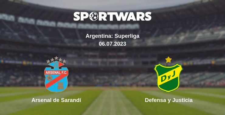 Arsenal de Sarandí — Defensa y Justicia watch online for free 06.07.2023