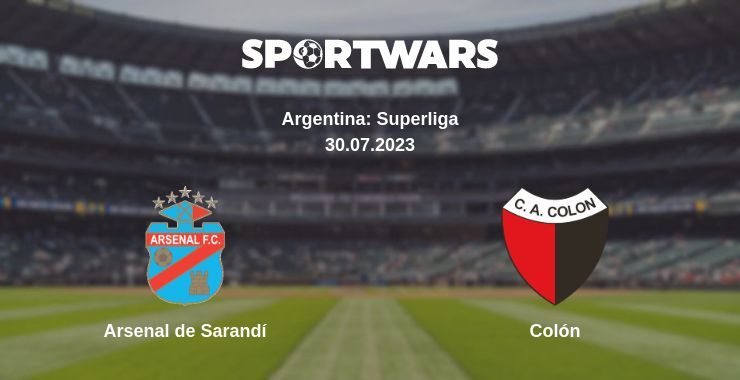 Arsenal de Sarandí — Colón watch online for free 30.07.2023