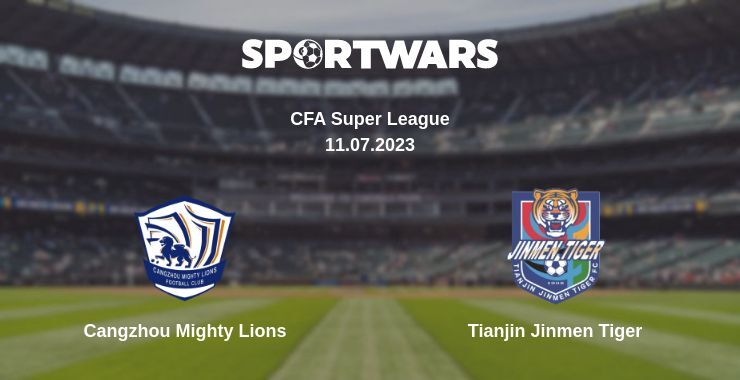 Cangzhou Mighty Lions — Tianjin Jinmen Tiger watch online for free 11.07.2023