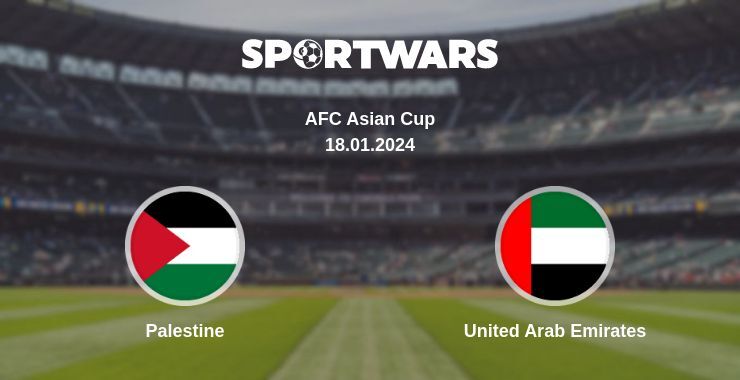 Palestine — United Arab Emirates, where to watch online broadcast, 18.01.2024