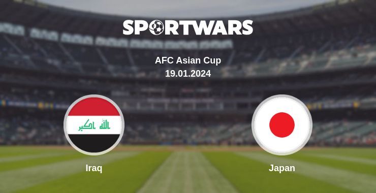 Iraq — Japan, where to watch online broadcast, 19.01.2024