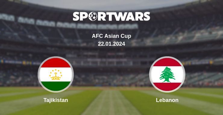 Result of the Tajikistan — Lebanon match, 22.01.2024