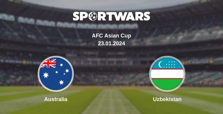 Result of the Australia — Uzbekistan match, 23.01.2024