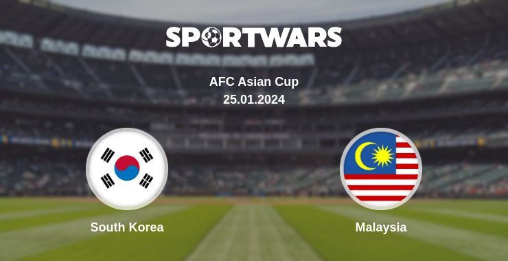 Result of the South Korea — Malaysia match, 25.01.2024