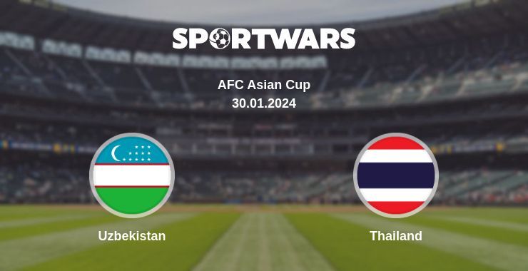 Result of the Uzbekistan — Thailand match, 30.01.2024