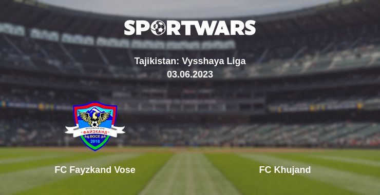 FC Fayzkand Vose — FC Khujand watch online for free 03.06.2023