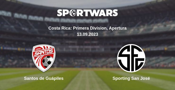 Santos de Guápiles — Sporting San José watch online for free 13.09.2023