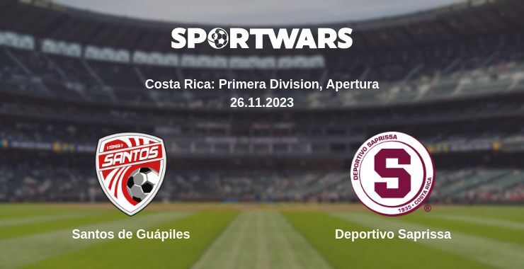 Santos de Guápiles — Deportivo Saprissa watch online for free 26.11.2023