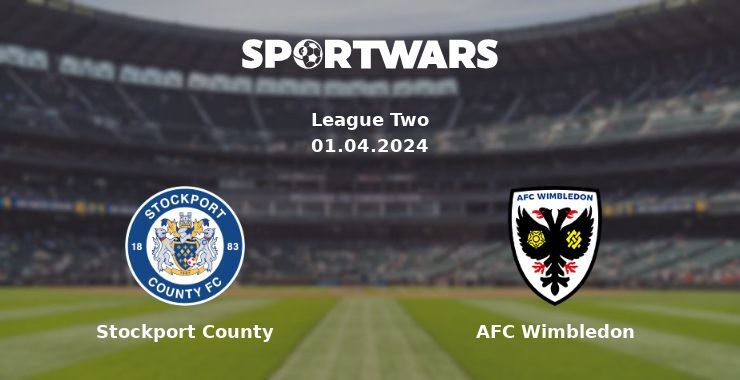 Stockport County — AFC Wimbledon watch online for free 01.04.2024