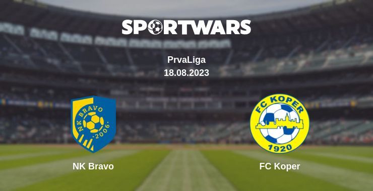 NK Bravo — FC Koper watch online for free 18.08.2023