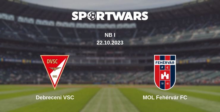 Debreceni VSC — MOL Fehérvár FC watch online for free 22.10.2023