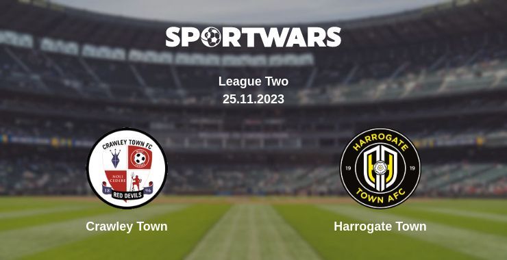 Crawley Town — Harrogate Town watch online for free 25.11.2023