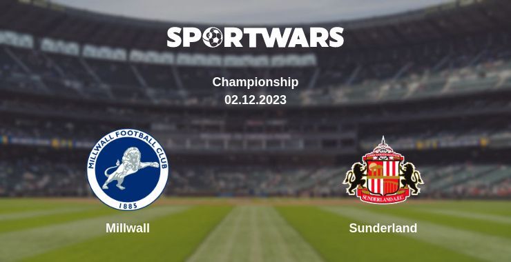 Millwall — Sunderland watch online for free 02.12.2023