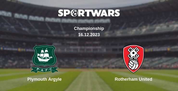 Plymouth Argyle — Rotherham United watch online for free 16.12.2023