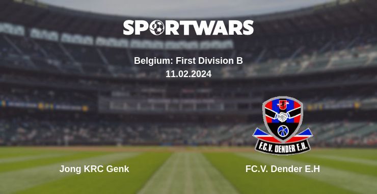 Result of the Jong KRC Genk — FC.V. Dender E.H match, 11.02.2024