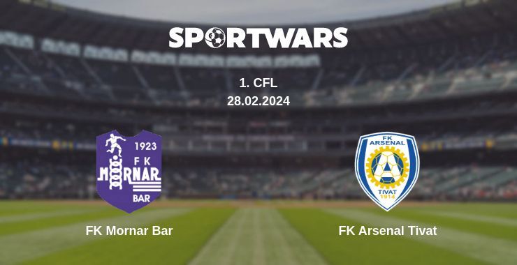 FK Mornar Bar — FK Arsenal Tivat watch online for free 28.02.2024