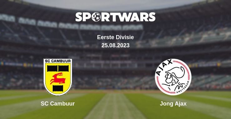 SC Cambuur — Jong Ajax watch online for free 25.08.2023