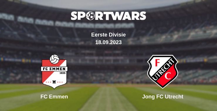 Result of the FC Emmen — Jong FC Utrecht match, 18.09.2023