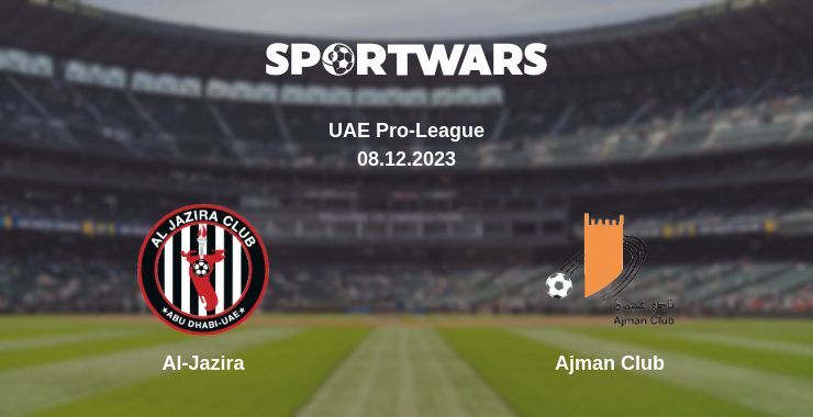 Al-Jazira — Ajman Club watch online for free 08.12.2023