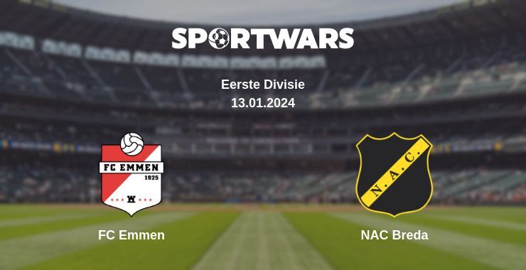 FC Emmen — NAC Breda watch online for free 13.01.2024