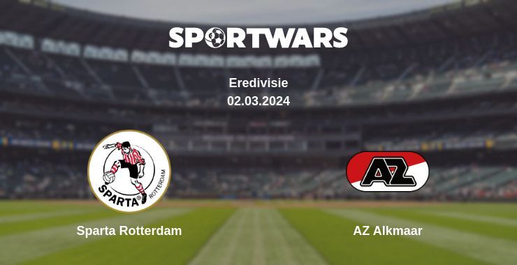 Sparta Rotterdam — AZ Alkmaar watch online for free 02.03.2024