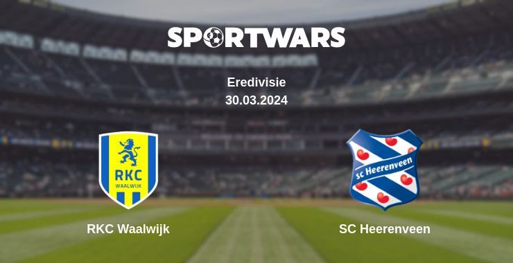 RKC Waalwijk — SC Heerenveen watch online for free 30.03.2024