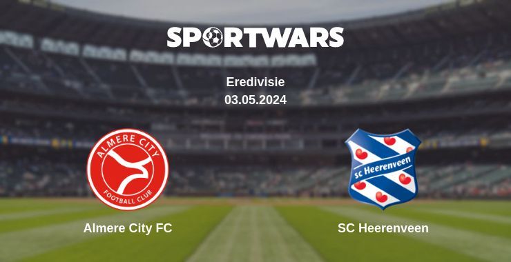 Almere City FC — SC Heerenveen watch online for free 03.05.2024