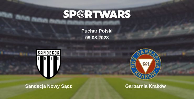 Result of the Sandecja Nowy Sącz — Garbarnia Kraków match, 09.08.2023