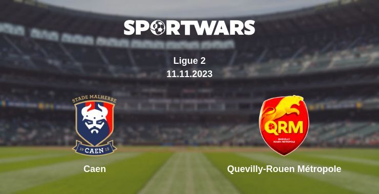 Caen — Quevilly-Rouen Métropole watch online for free 11.11.2023