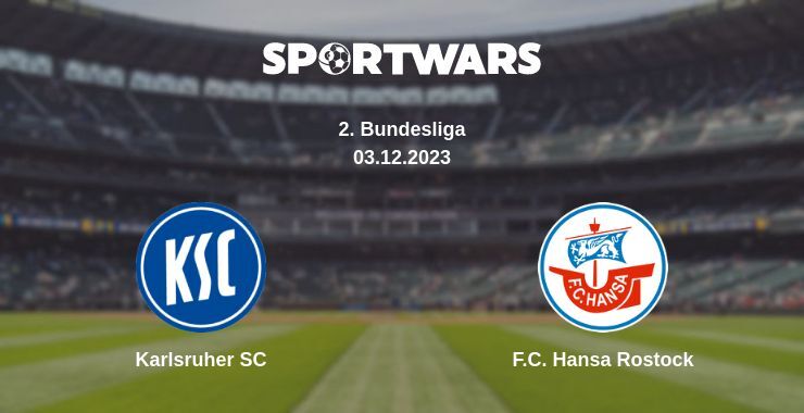 Karlsruher SC — F.C. Hansa Rostock watch online for free 03.12.2023