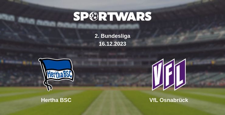 Hertha BSC — VfL Osnabrück watch online for free 16.12.2023