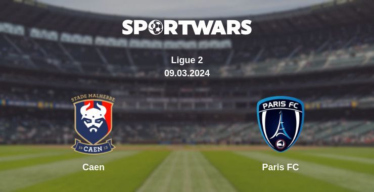 Caen — Paris FC watch online for free 09.03.2024