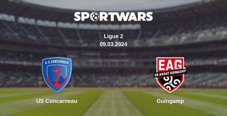 US Concarneau — Guingamp watch online for free 09.03.2024