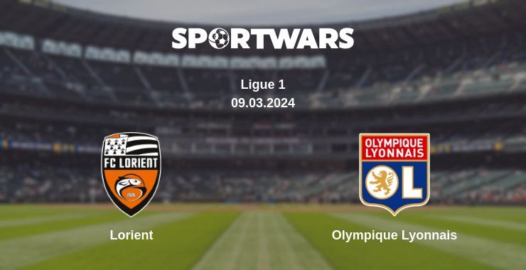 Lorient — Olympique Lyonnais, where to watch online broadcast