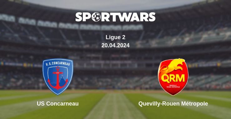 US Concarneau — Quevilly-Rouen Métropole watch online for free 20.04.2024