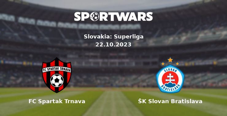 FC Spartak Trnava — ŠK Slovan Bratislava watch online for free 22.10.2023