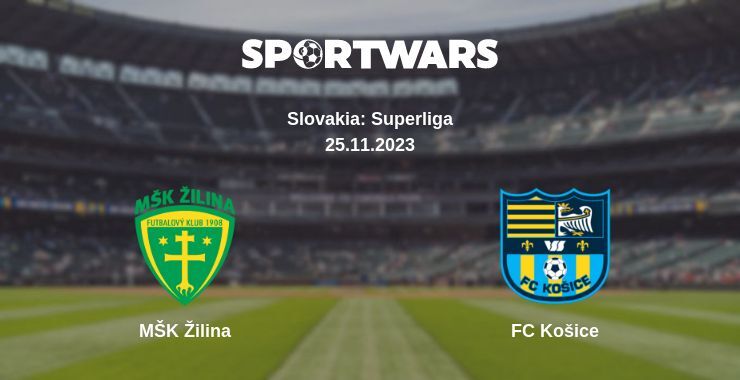 MŠK Žilina — FC Košice watch online for free 25.11.2023