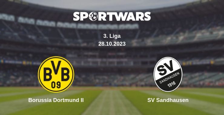 Borussia Dortmund II — SV Sandhausen watch online for free 28.10.2023