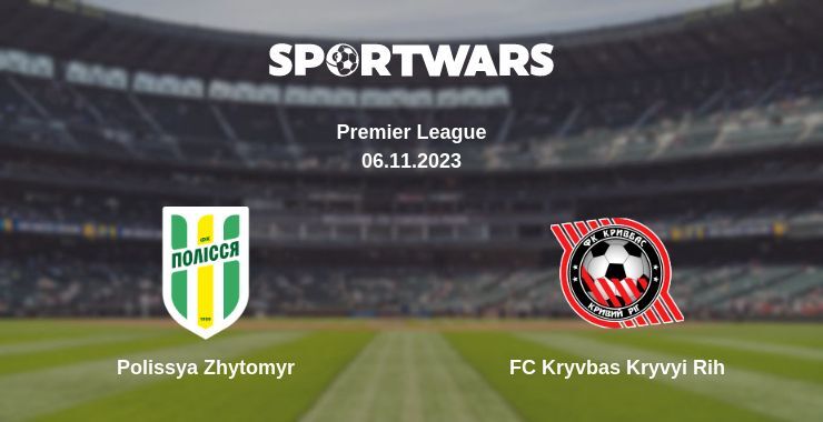 Polissya Zhytomyr — FC Kryvbas Kryvyi Rih watch online for free 06.11.2023