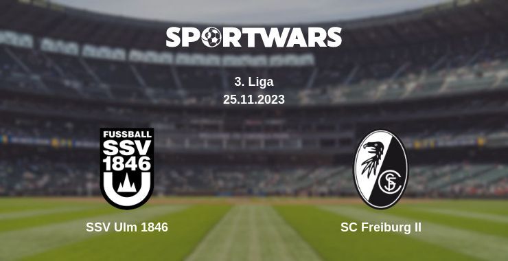 SSV Ulm 1846 — SC Freiburg II watch online for free 25.11.2023