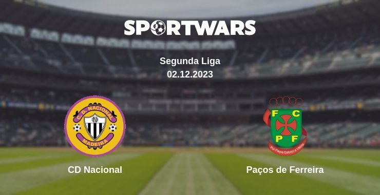 CD Nacional — Paços de Ferreira watch online for free 02.12.2023