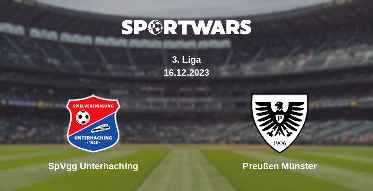 SpVgg Unterhaching — Preußen Münster watch online for free 16.12.2023