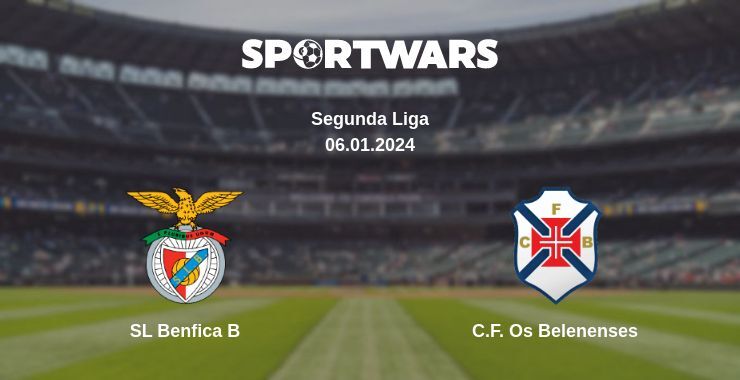 SL Benfica B — C.F. Os Belenenses watch online for free 06.01.2024