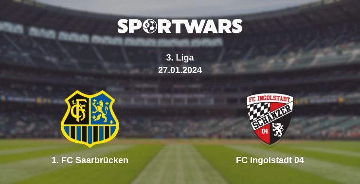 1. FC Saarbrücken — FC Ingolstadt 04 watch online for free 27.01.2024