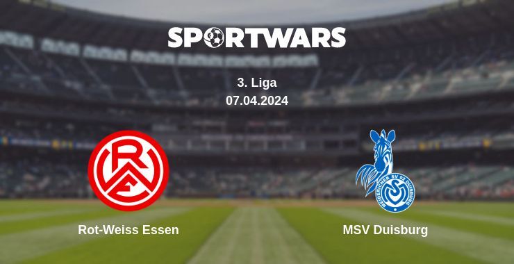 Result of the Rot-Weiss Essen — MSV Duisburg match, 07.04.2024