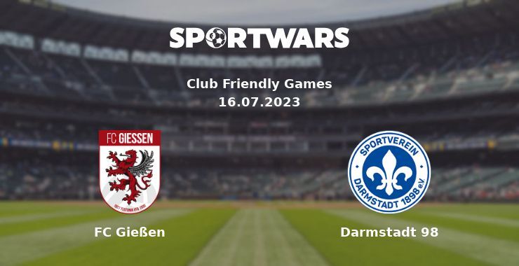 FC Gießen — Darmstadt 98 watch online for free 16.07.2023