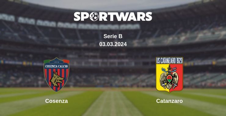 Cosenza — Catanzaro watch online for free 03.03.2024