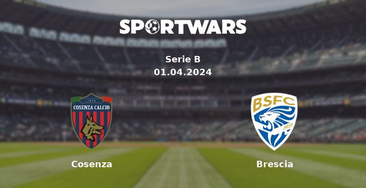 Cosenza — Brescia watch online for free 01.04.2024